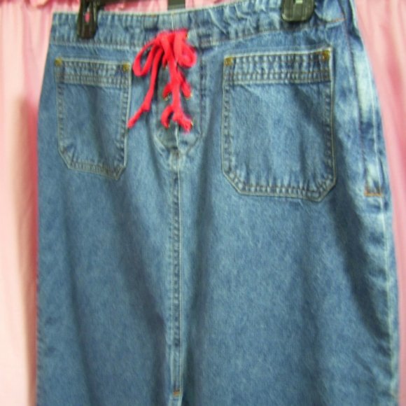 Covington Blue Denim Skirt Size 10 - Picture 2 of 4